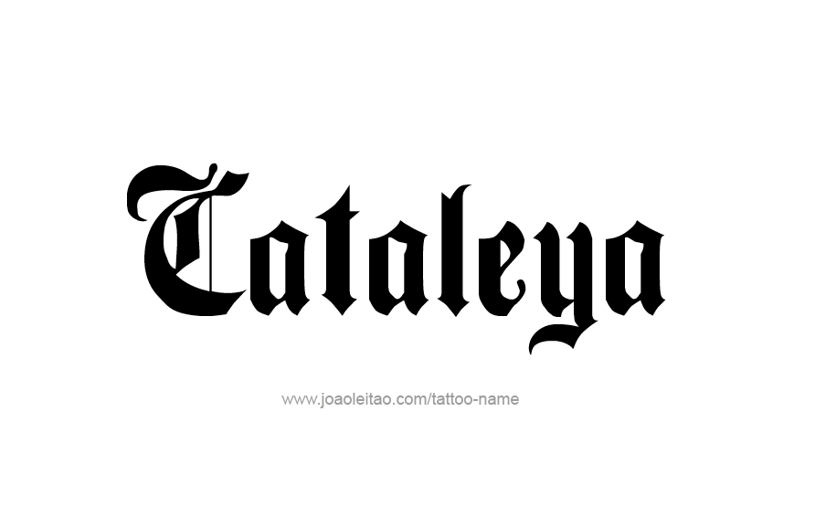 Tattoo Design Name Cataleya  