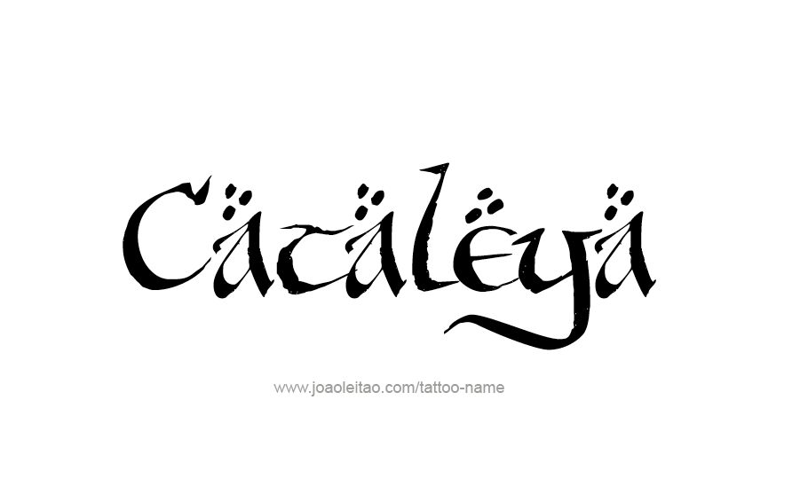 Tattoo Design Name Cataleya  