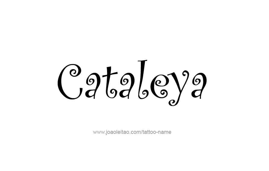 Tattoo Design Name Cataleya  