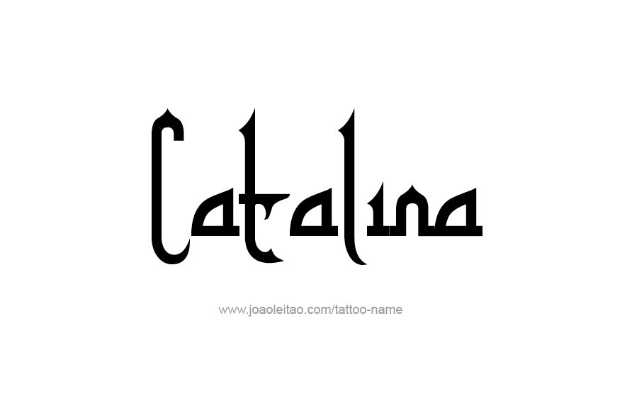 Tattoo Design Name Catalina  