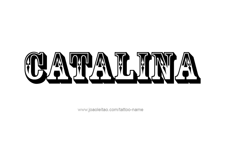 Tattoo Design Name Catalina  