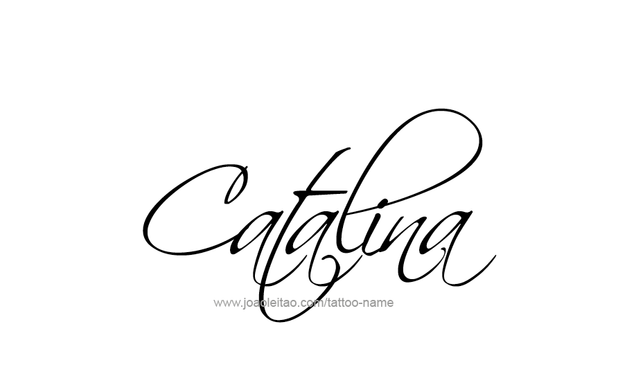 Tattoo Design Name Catalina  