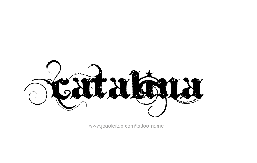 Tattoo Design Name Catalina  