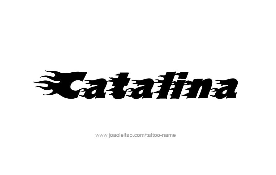 Tattoo Design Name Catalina  