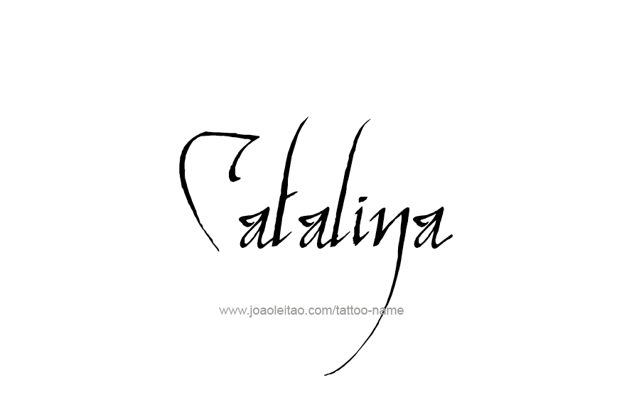 Tattoo Design Name Catalina  