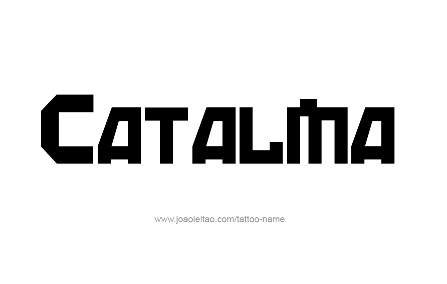 Tattoo Design Name Catalina  