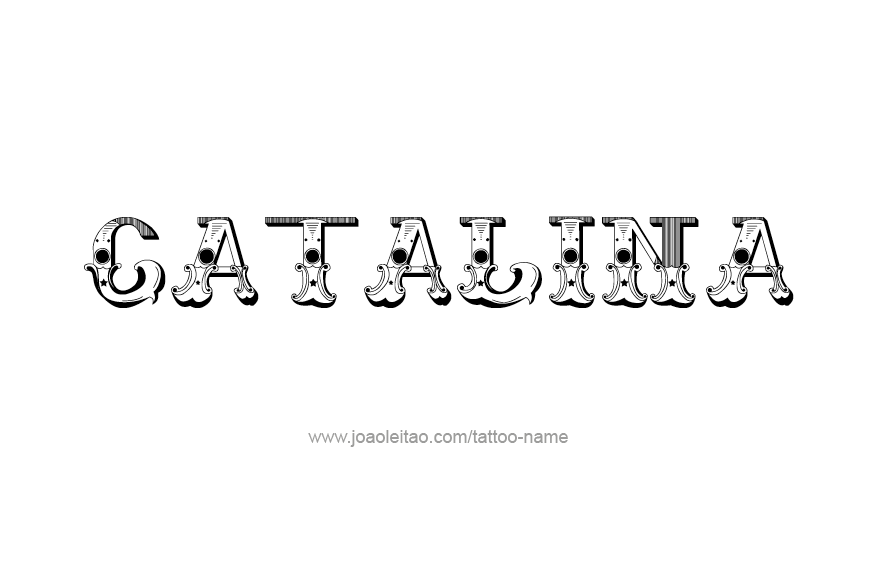 Tattoo Design Name Catalina  