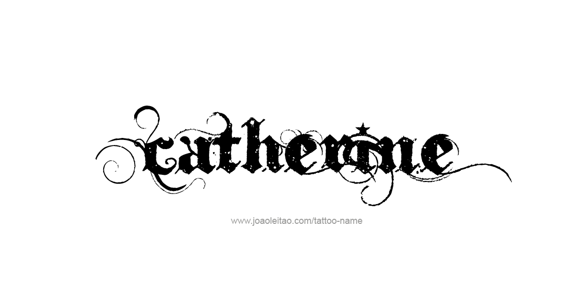 Tattoo Design Name Catherine  