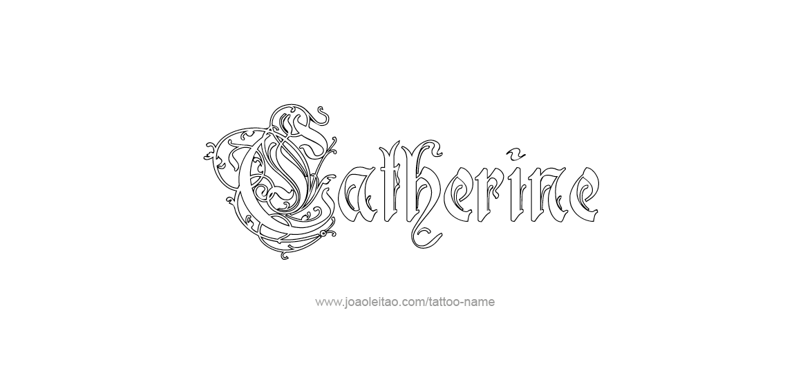 Tattoo Design Name Catherine  