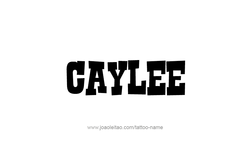 Tattoo Design Name Caylee  