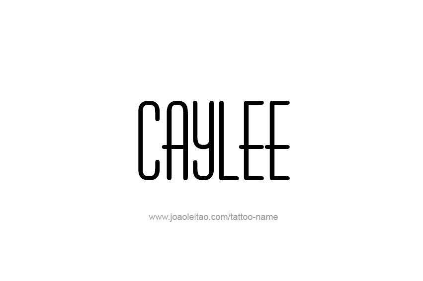 Tattoo Design Name Caylee  