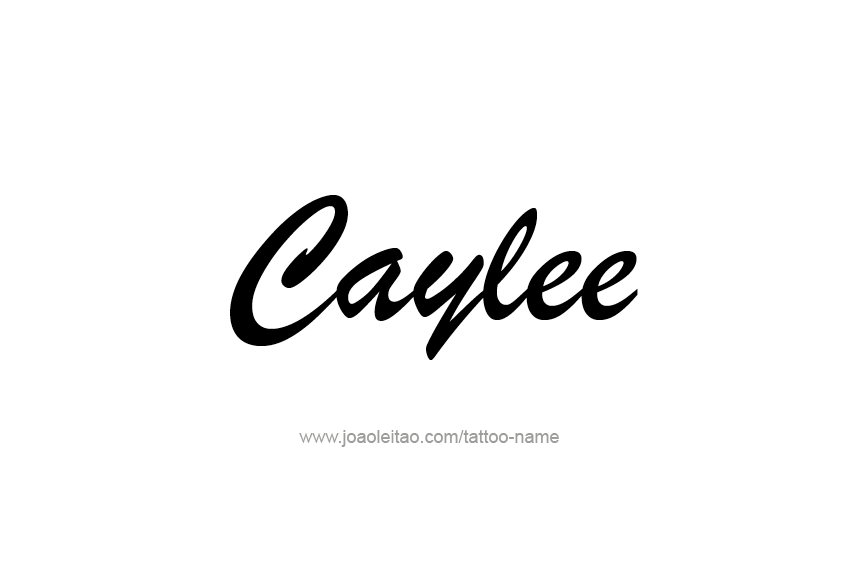 Tattoo Design Name Caylee  