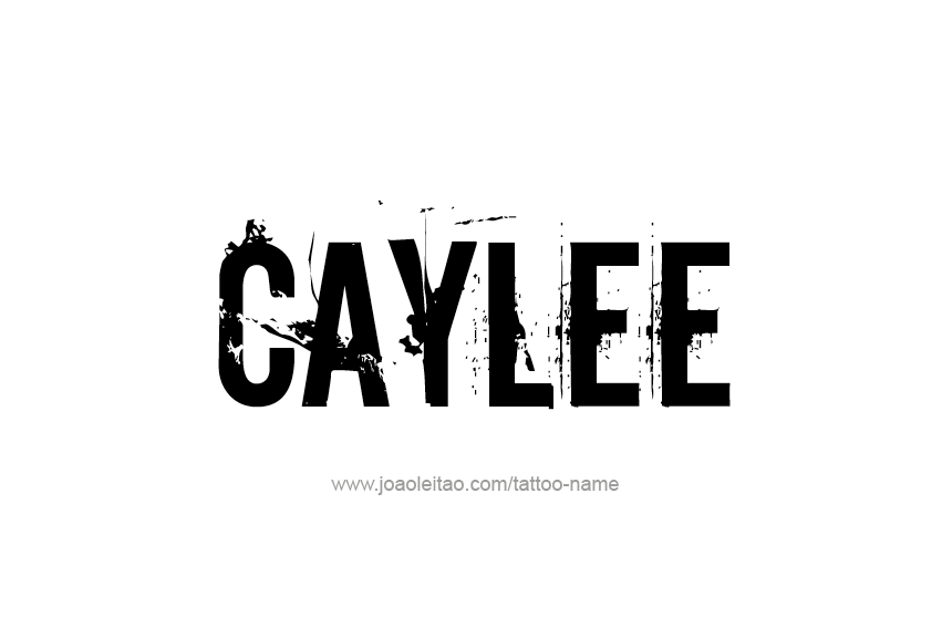 Tattoo Design Name Caylee  