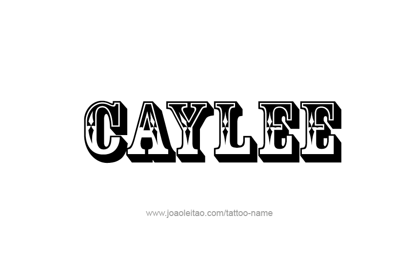 Tattoo Design Name Caylee  