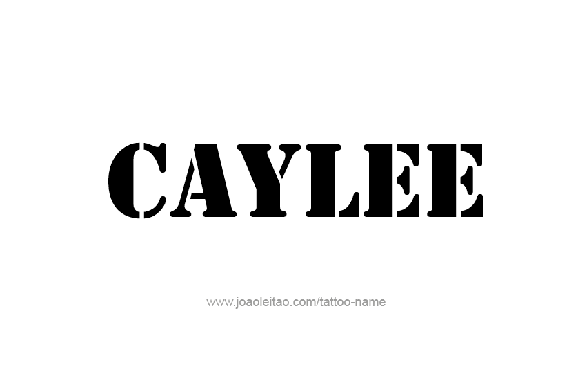 Tattoo Design Name Caylee  