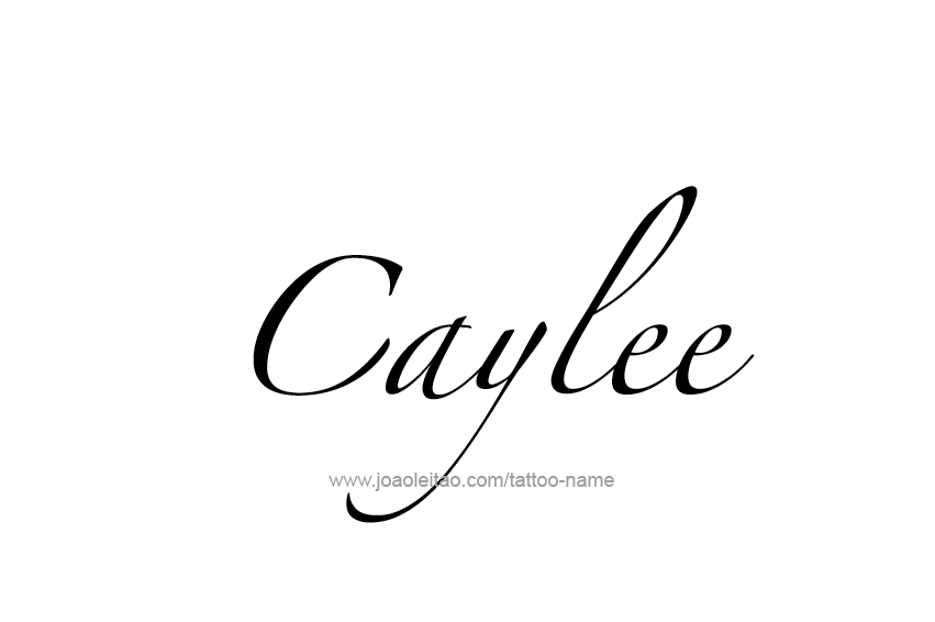 Tattoo Design Name Caylee  