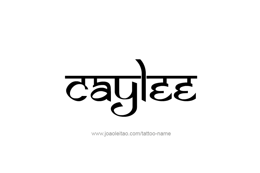 Tattoo Design Name Caylee  