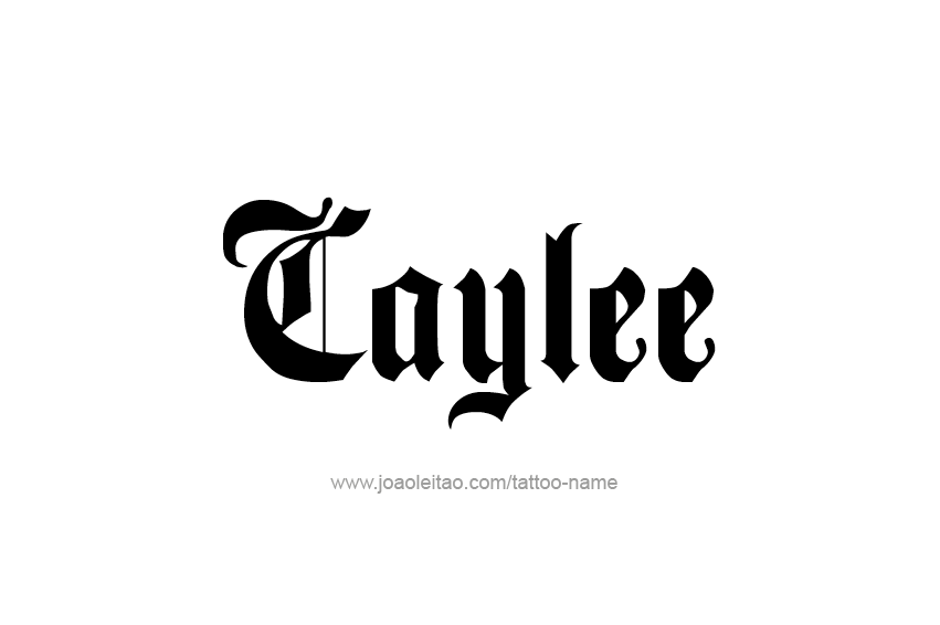 Tattoo Design Name Caylee  