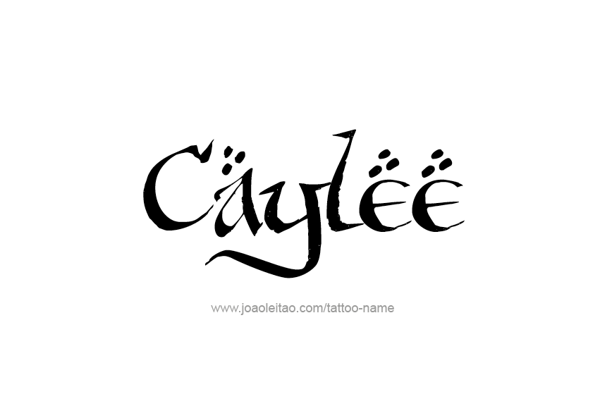 Tattoo Design Name Caylee  