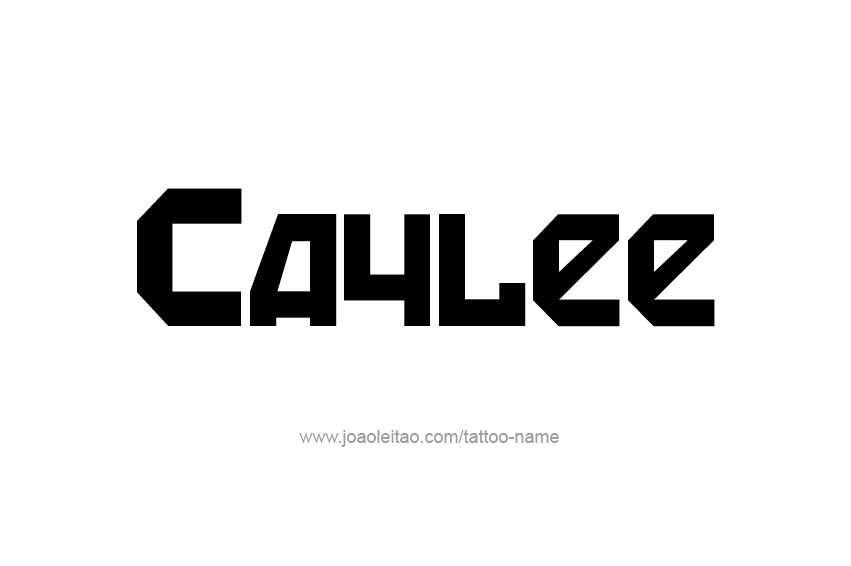 Tattoo Design Name Caylee  