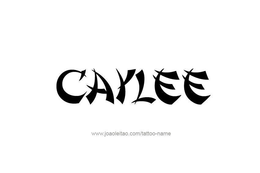 Tattoo Design Name Caylee  