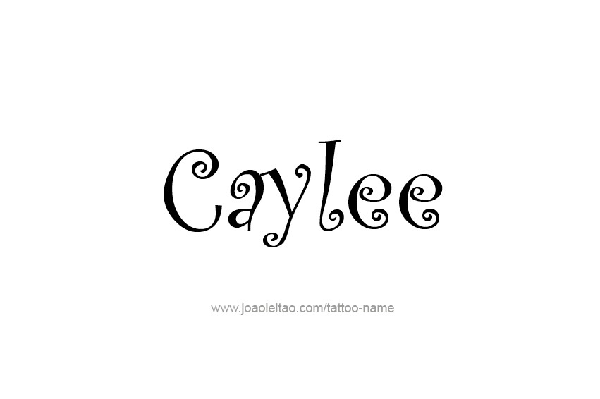 Tattoo Design Name Caylee  