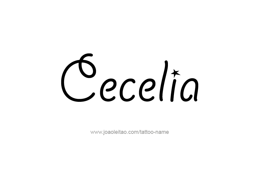 Tattoo Design Name Cecelia  