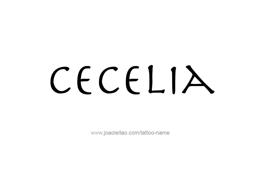 Tattoo Design Name Cecelia  