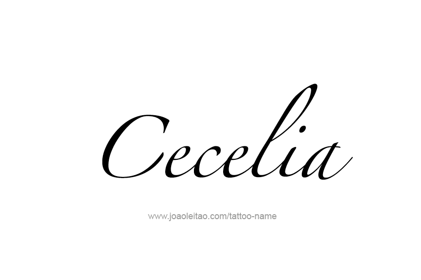 Tattoo Design Name Cecelia  