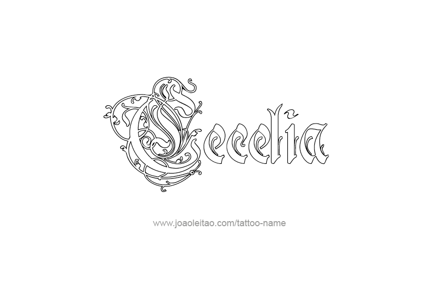 Tattoo Design Name Cecelia  