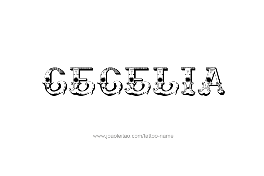 Tattoo Design Name Cecelia  