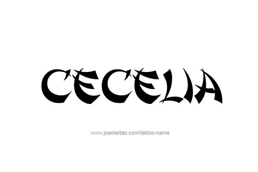 Tattoo Design Name Cecelia  