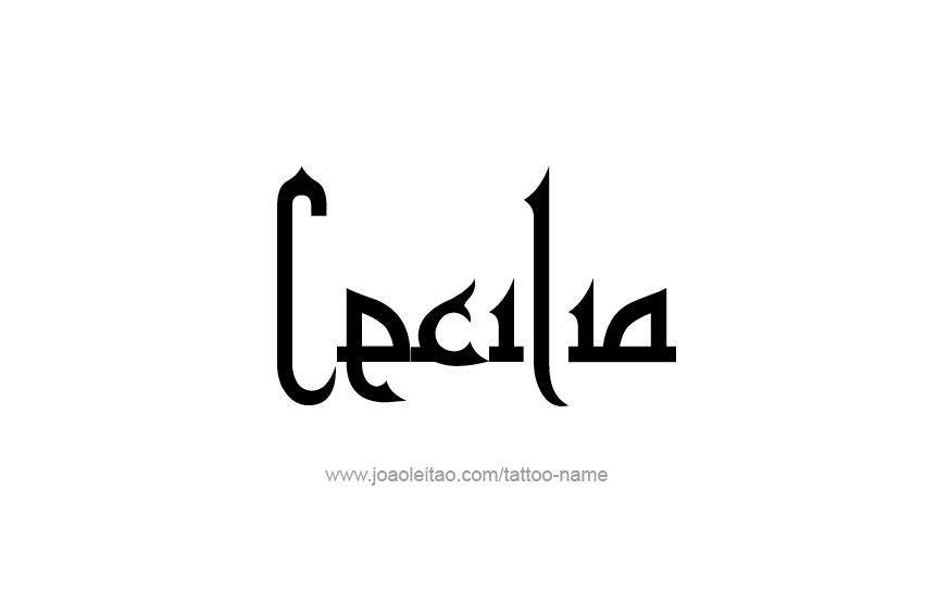 Tattoo Design Name Cecilia  