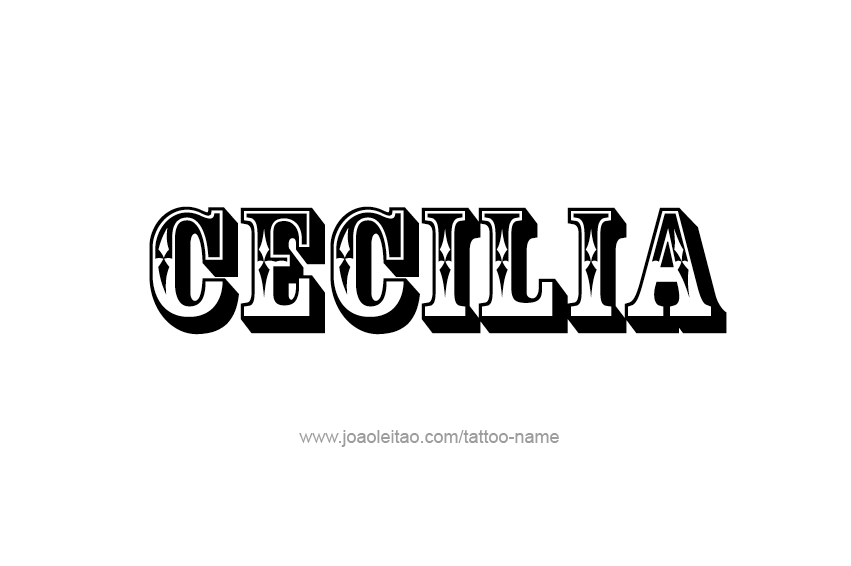 Tattoo Design Name Cecilia  