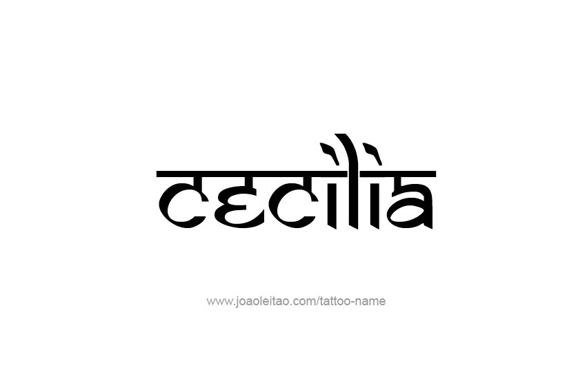 Tattoo Design Name Cecilia  