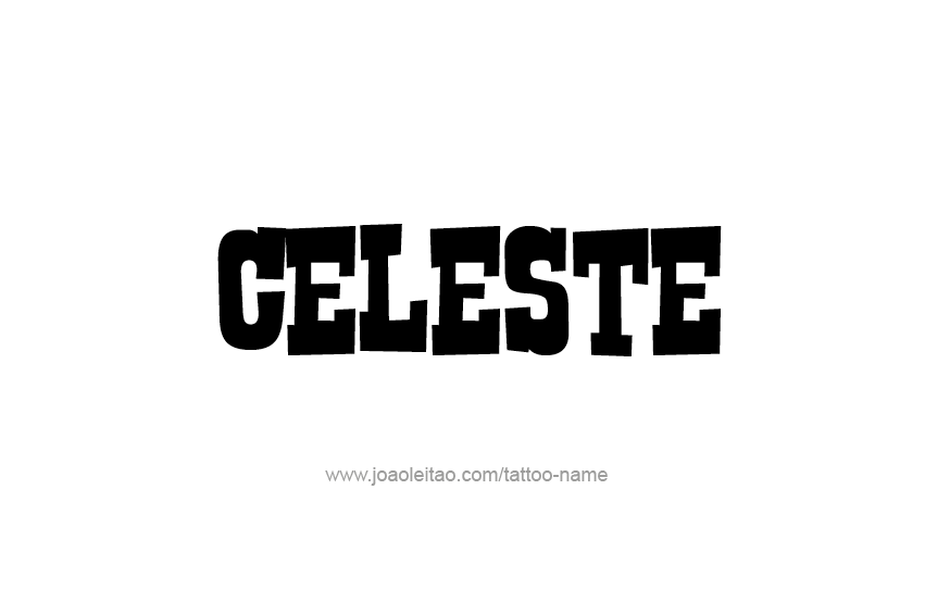 Tattoo Design Name Celeste  