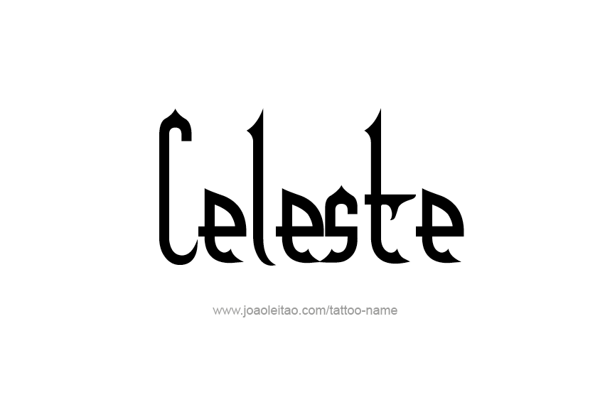 Tattoo Design Name Celeste  