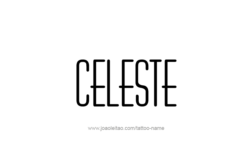 Tattoo Design Name Celeste  