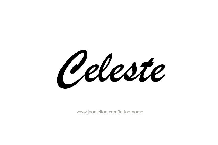 Tattoo Design Name Celeste  