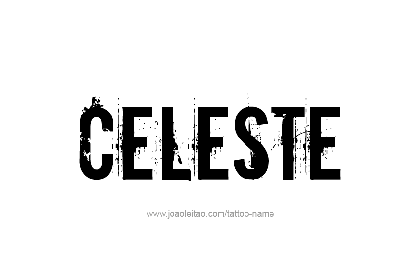 Tattoo Design Name Celeste  