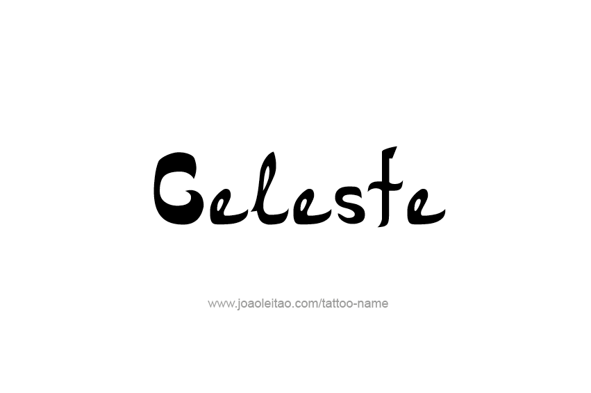 Tattoo Design Name Celeste  