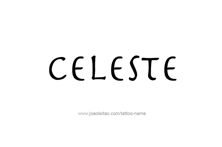 Tattoo Design Name Celeste  