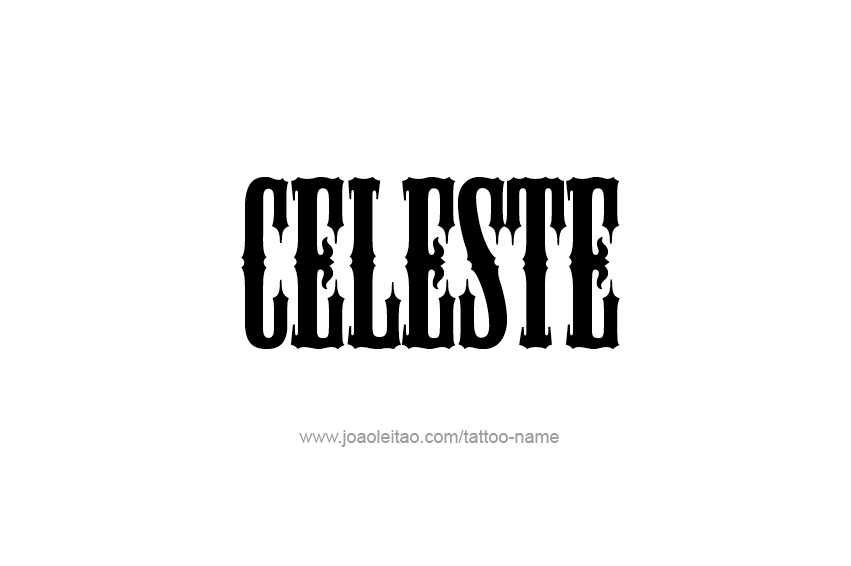 Tattoo Design Name Celeste  