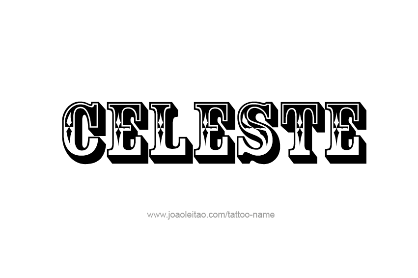 Tattoo Design Name Celeste  