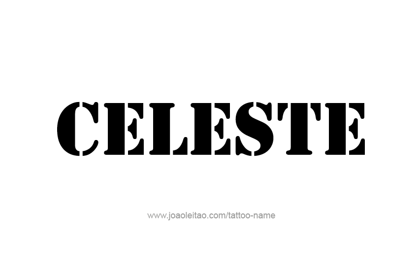 Tattoo Design Name Celeste  