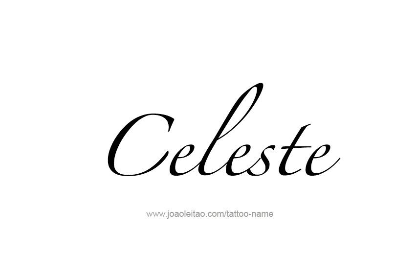 Tattoo Design Name Celeste  