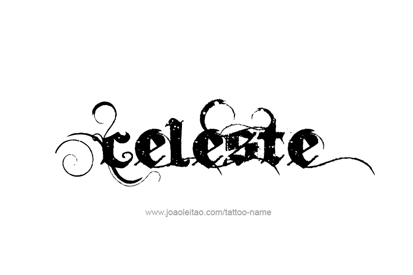 Tattoo Design Name Celeste  