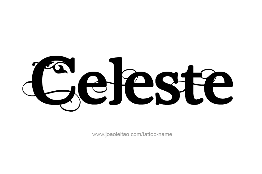 Tattoo Design Name Celeste  