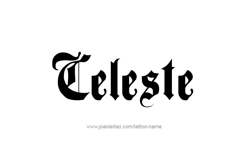 Tattoo Design Name Celeste  