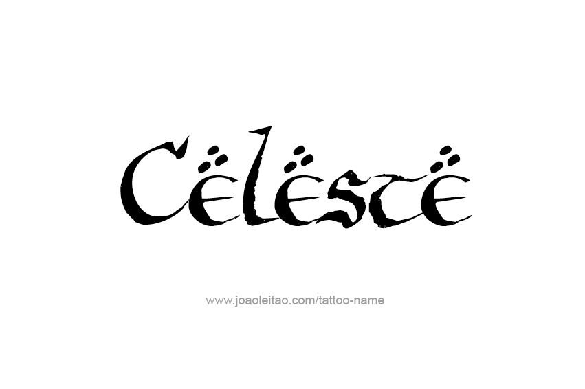 Tattoo Design Name Celeste  